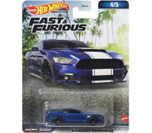 FAST AND FURIOUS Die Cast Modellino Auto CUSTOM MUSTANG1:64 6cm Hot Wheels HNV46