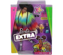 BARBIE EXTRA Bambola GIACCA PELLICCIA ARCOBALENO con Cucciolo Cane E tanti accessori ORIGINALE Mattel GVR04