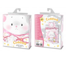 CUDDLES GATTINA Set Lettino per Bambini COPRIPIUMINO 100x135cm Cotone FARO