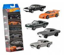 FAST AND FURIOUS Box 5 Modelli AUTO 1:64 Dodge Charger Toyota Hot Wheels