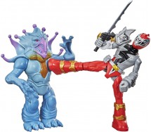 copy of TRICERA BLADE e BLACK STEGO SPIKE ZORD Figura Action Trasformabile 25cm Power Rangers DINO FURY Originale Hasbro