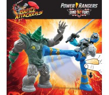 BLUE RANGER Vs SHOCKHORN Box 2 Action Figures 18cm Power Rangers DINO FURY Hasbro