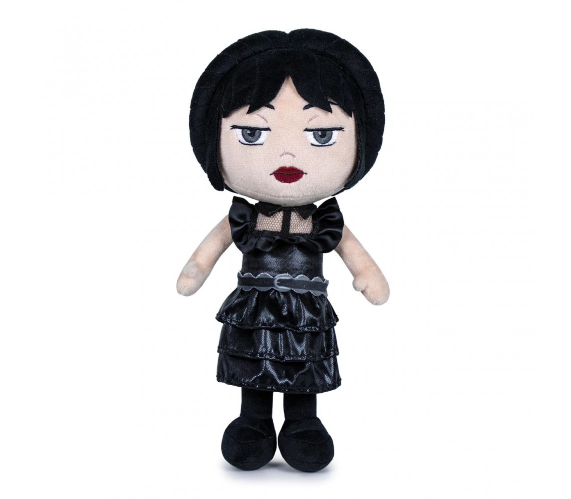 WEDNESDAY Addams With DANCE DRESS Big Plush 32cm Soft Toy ORIGINAL Official