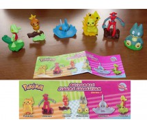 Stupendo SET 6 Figure POKEMON BUILDABLE Deoxys Pikachu Torchic Mudkip RARE Tomy