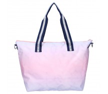 LILO e STITCH Aloha Borsa SHOPPER Rosa e Grigio 48x32x14cm Vadobag