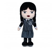 WEDNESDAY Mercoledi Addams con DIVISA SCUOLA e Bara Peluche 32cm Originale