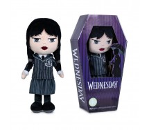 WEDNESDAY Addams With SCHOOL UNIFORM with Coffin Plush 32cm Soft Toy ORIGINAL Official