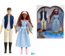 Box 2 BAMBOLE 30cm La Sirenetta ARIEL e ERIC Originale DISNEY Mattel HLX14