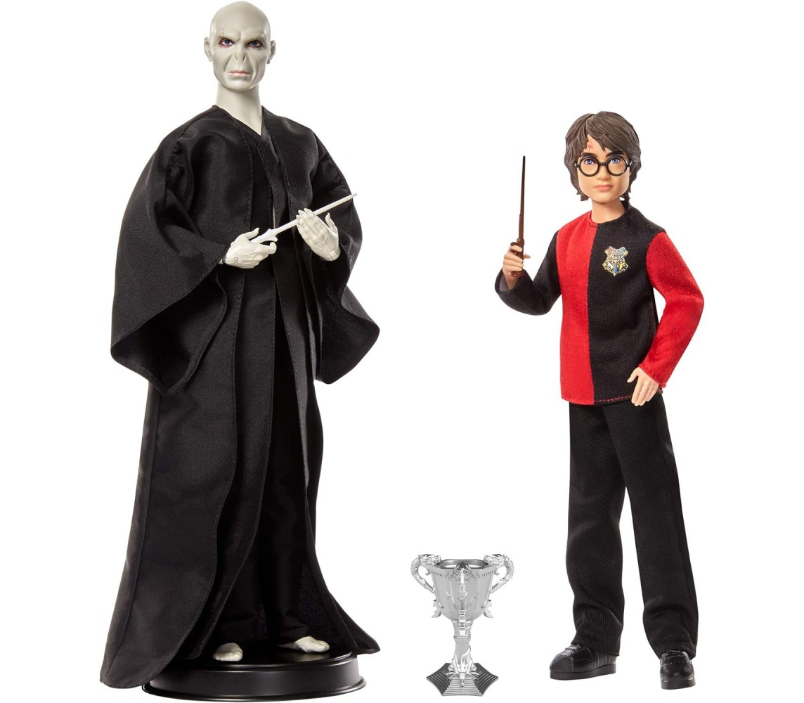 Collectible Doll 2-Pack 12 Inch Voldemort and 10 Inch Harry Potter Original MATTEL HCJ33