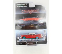 Modellino Auto PLYMOUTH FURY 1958 Versione SPECIALE RUOTE VERDI Film CHRISTINE Vetri SCURI 1/64 Greenlight