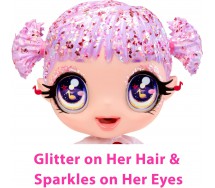 Glitter Babyz Bambola MELODY HIGHNOTE 28cm con 3 Cambi Colore ORIGINALE MGA