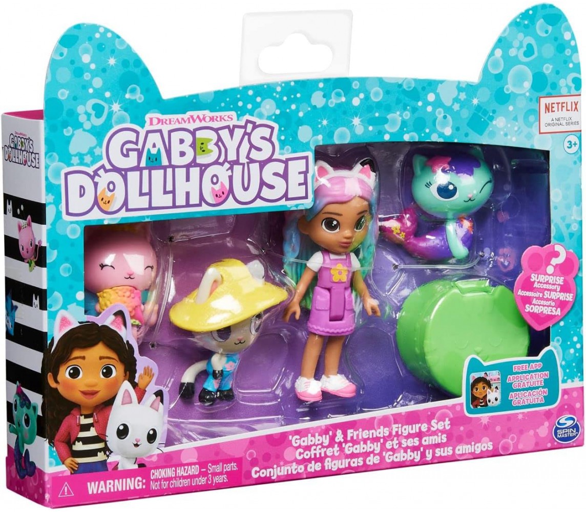 Special BOX Set 4 Figures GABBY DOLLHOUSE Rainbow and FRIEND SPIN MASTER