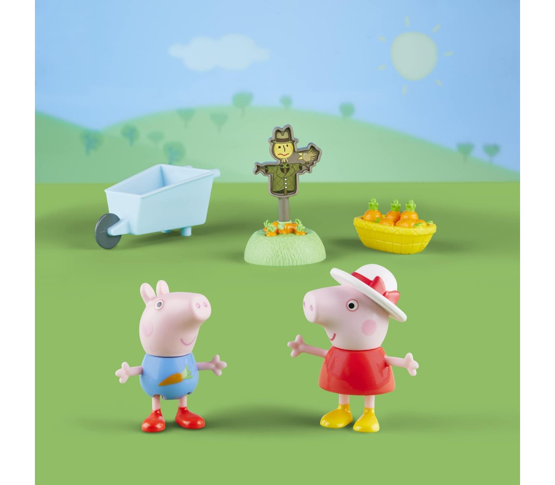 PEPPA PIG Playset GROWING GARDEN with 2 characters Peppa and George  Original HASBRO F2216
