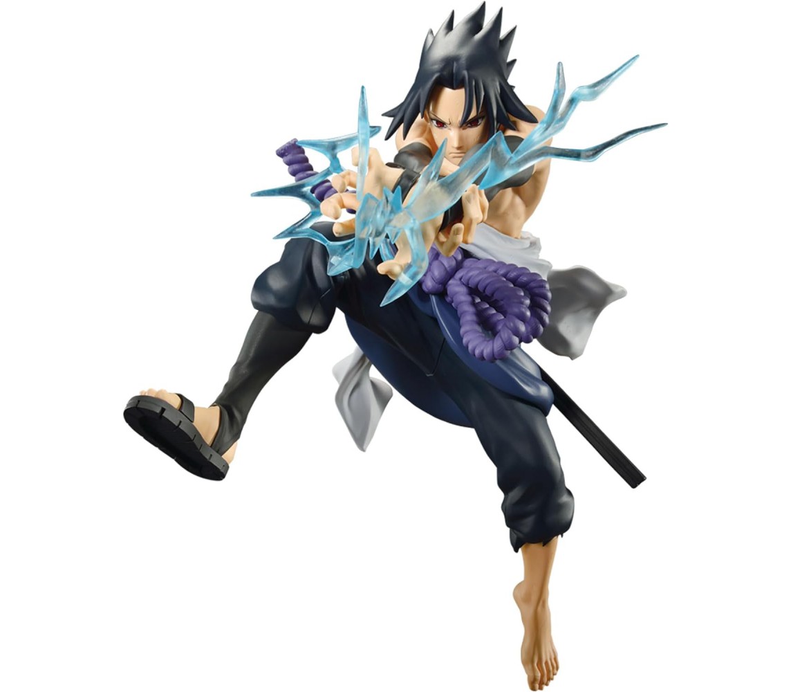 UCHIHA SASUKE Ver 3 Figura 16cm Serie NARUTO VIBRATION STARS Banpresto Originale