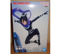 SPEED-O'-SOUND Sonic Figure Statue 13cm From ONE PUNCH MAN 3 Original BANPRESTO