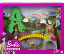 copy of BARBIE Playset TEAM STACIE CAMPING Tent Canoa etc. ORIGINAL Mattel GJB58