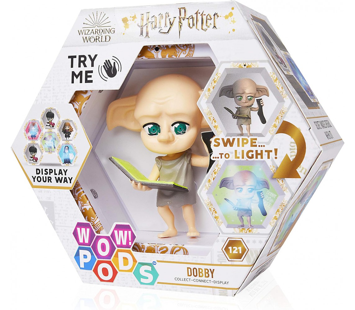 DOBBY Elfo Domestico Harry Potter Figura Luminosa 8cm ORIGINALE Serie WOW PODS