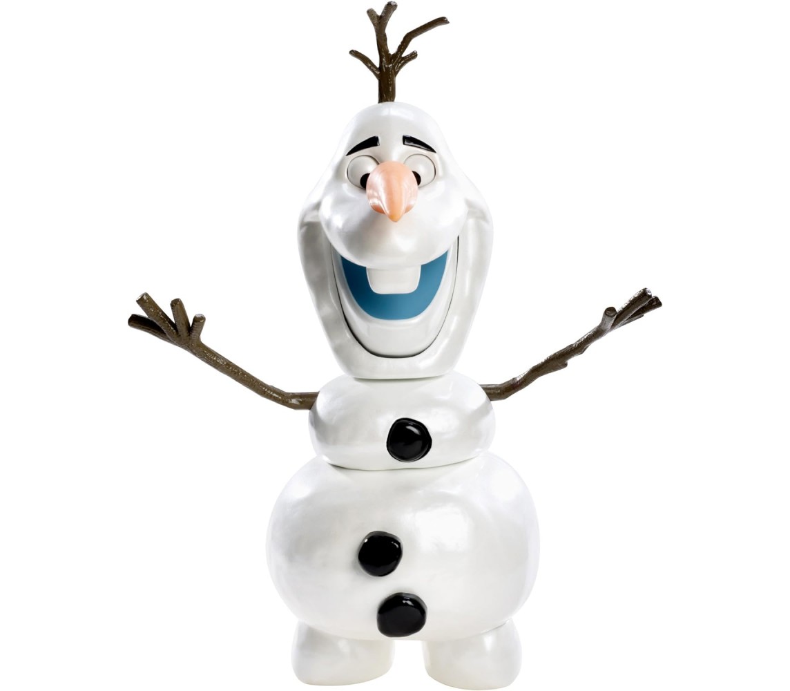 OLAF FROZEN Figura Pupazzo Neve SI SCOMPONE Cambia Volto DISNEY MATTEL CBH61