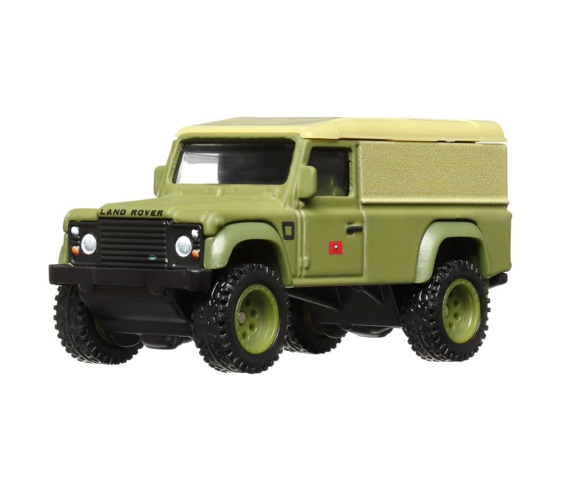 FAST AND FURIOUS Die Cast Car Model LAND ROVER DEFENDER 110n Green Scale 1:64 6cm HotWheels HKD26
