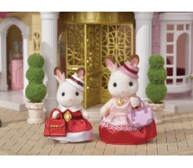 MOTHER and FREYA RABBIT Set 2 Figures SYLVANIAN FAMILIES TOWN Epoch 6001