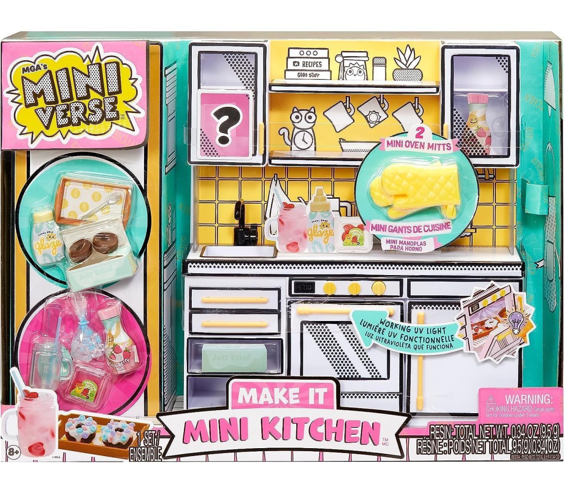 MINIVERSE Grande Playset MINI CUCINA Mini Kitchen MAKE IT FOOD Originale MGA
