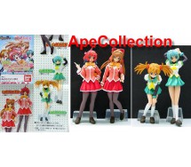 RARE complete SET 4 Figures MOE A LA MODE PART 3 Girls MANGA Sexy SCHOOL UNIFORM Gashan BANDAI