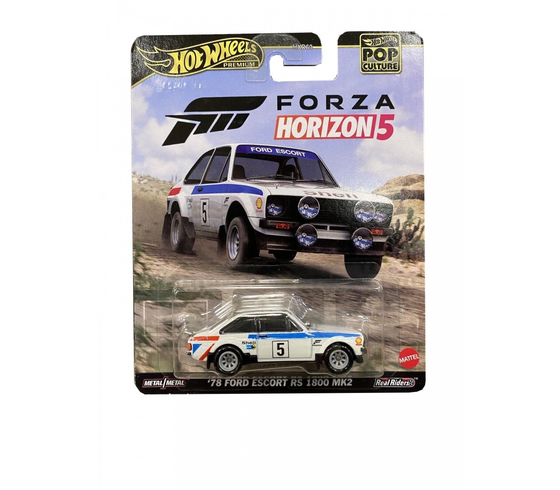 FORZA HORIZON Die Cast Modello Auto '78 FORD ESCORT RS 1800 MK2 1:64 7cm HKC23