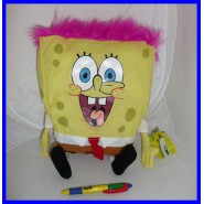 SPONGEBOB Peluche BOB LA SPUGNA Versione PUNK Grande ORIGINALE e SUPER PREZZO !!