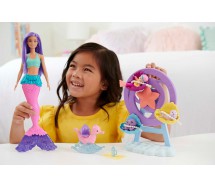 BARBIE Doll DREAMTOPIA Sea WHEEL Playset with Barbie Doll MERMAID 30cm Original Mattel HLC30