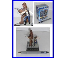 Star Wars HAN SOLO And CHEWBACCA Rare TRADING FIGURES Mini Diorama TOMY JAPAN 