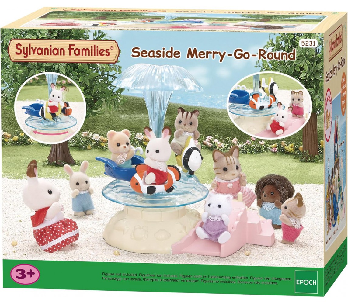 SEASIDE MERRY GO ROUND Set SYLVANIAN FAMILIES Epoch 5231