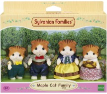 copy of SET 4 Figure Bambole FAMIGLIA GATTI DI MEZZANOTTE Midnight Cat Family Originale SYLVANIAN FAMILIES Epoch 5530