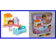PLAYSET Building Kit DORA Explorer BEDROOM Mega Bloks