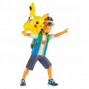 POKEMON Action Figure ASH SACHA and PIKACHU 10cm Battle Figure - Original JAZWARES