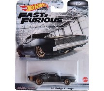 FAST AND FURIOUS Die Cast Modellino Auto '68 DODGE CHARGER 1968 1:64 7cm Hot Wheels MATTEL HCP17