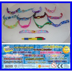 CARTOON NETWORK Set 13 WRIST Fashion BANDS BABY Braccialetti ORIGINALI