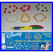 DISNEY MICKEY E MINNIE Set 6 BANDS Braccialetti Moda Bimbo ORIGINALI COOL THINGS