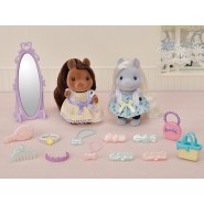 Set SALOTTO con zona TELEVISIONE SYLVANIAN FAMILIES 5287 Epoch