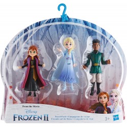 BOX 3 Figure TRAVEL PACK Compagni di viaggio Elsa Anna Mattias da FROZEN Originale HASBRO E6913