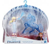 BOX 2 Figure ELSA e Cavallo NOKK da FROZEN Originale HASBRO E6857