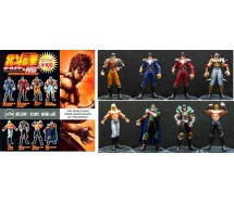 RARE SET 8 Figures KEN SHIRO Warrior PART 3 GASHAPON Collection BANDAI JAPAN