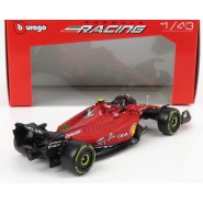 Model FERRARI 2022 F1-75 Formula 1 Car Scale 1/43 12cm CARLOS SAINZ Number 55 Original Die Cast Bburago