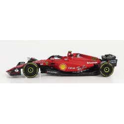 Model FERRARI 2022 F1-75 Formula 1 Car Scale 1/43 12cm CARLOS SAINZ Number 55 Original Die Cast Bburago