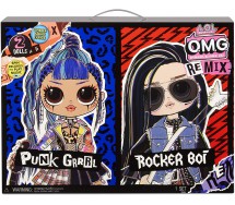 Box Special 2-Pack con 2 BAMBOLE 25cm PUNK GRRRL e ROCKER BOI Remix O.M.G. Fashion Doll ORIGINALE MGA OMG