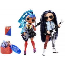 Box Special 2-Pack con 2 BAMBOLE 25cm PUNK GRRRL e ROCKER BOI Remix O.M.G. Fashion Doll ORIGINALE MGA OMG