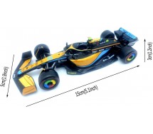 DieCast Model McLAREN MCL36 Formula 1 Car Scale 1/43 15cm Driver LANDO NORRIS Number 4 Original Die Cast Bburago 38063