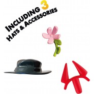AMONG US Set 5 Figure 6cm 3 Cappelli e accessori CREWMATES FIGURES BLISTER  SERIE 1 Originali TOIKIDO
