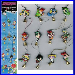 SET 12 Figure SUPERCHICCHE XMAS Laccetto Dangler POWERPUFF GIRLS Pendants RARE