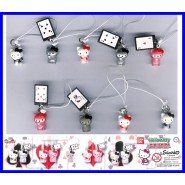 RARO SET 9 Figure HELLO KITTY PLAYING CARDS CARTE POKER Danglers BANDAI GASHAPON