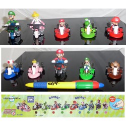 RARO SET 10 Modellini MARIO KART PART 2 Gashapon TOMY Japan Yoshi Luigi Peach